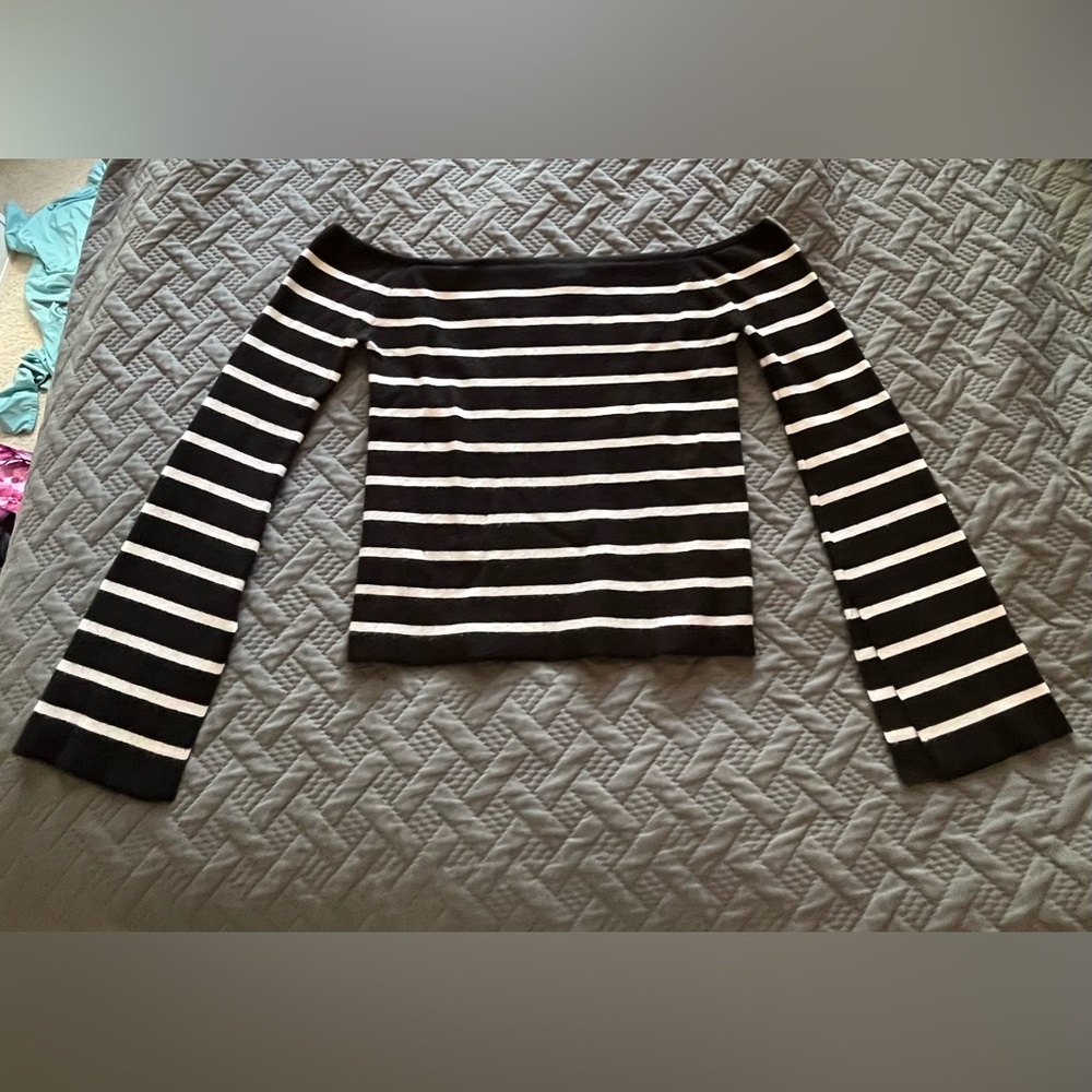 Off the shoulder sweater top